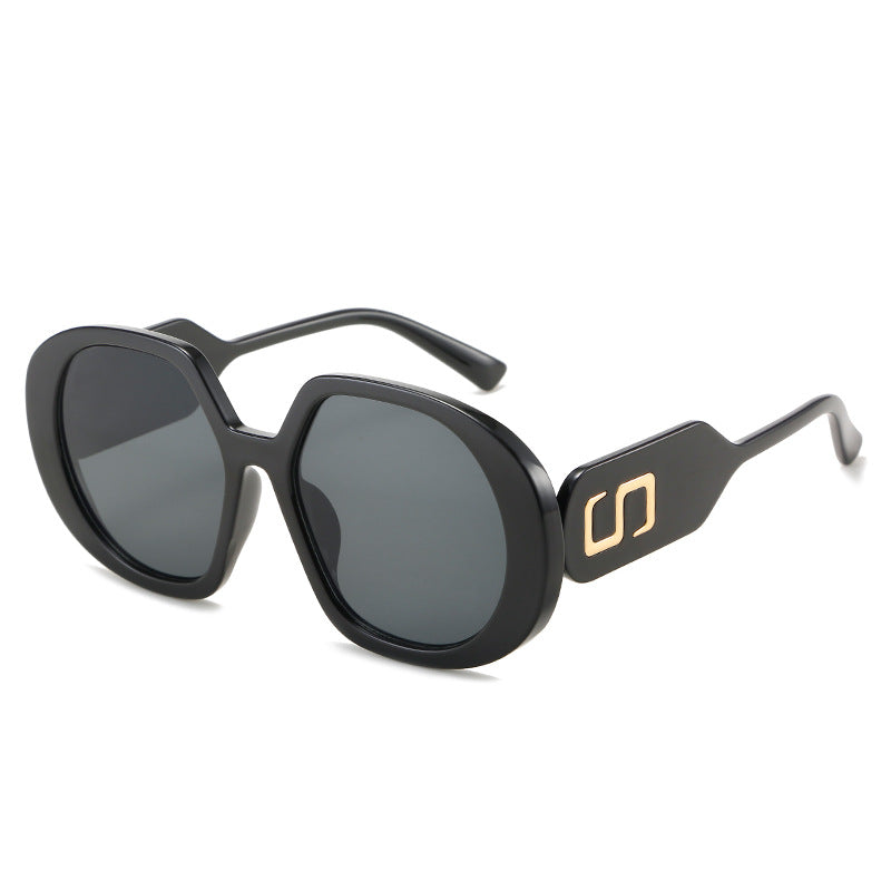 Dame oversized solbriller med markant ramme og UV-beskyttelse Luvikno