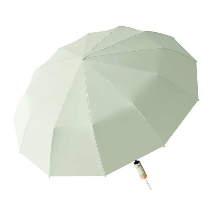 Damer automatisk sammenleggbart paraply med vindtett teknologi Luvikno