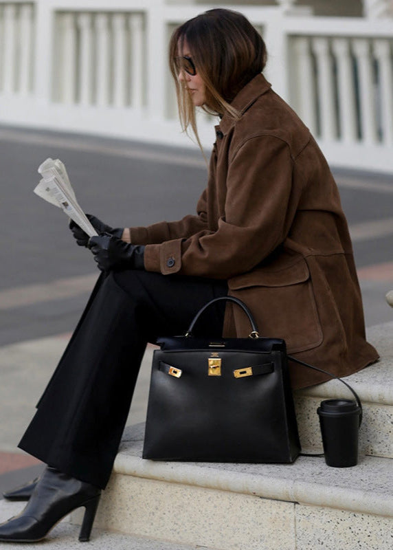 Luvik | Nahka Napitettava Takki