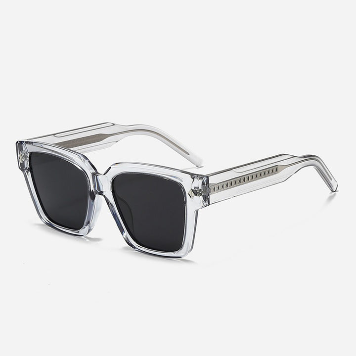 Damen Oversized Designer-solbrille med stilfull ramme og beskyttende UV-filter Luvikno