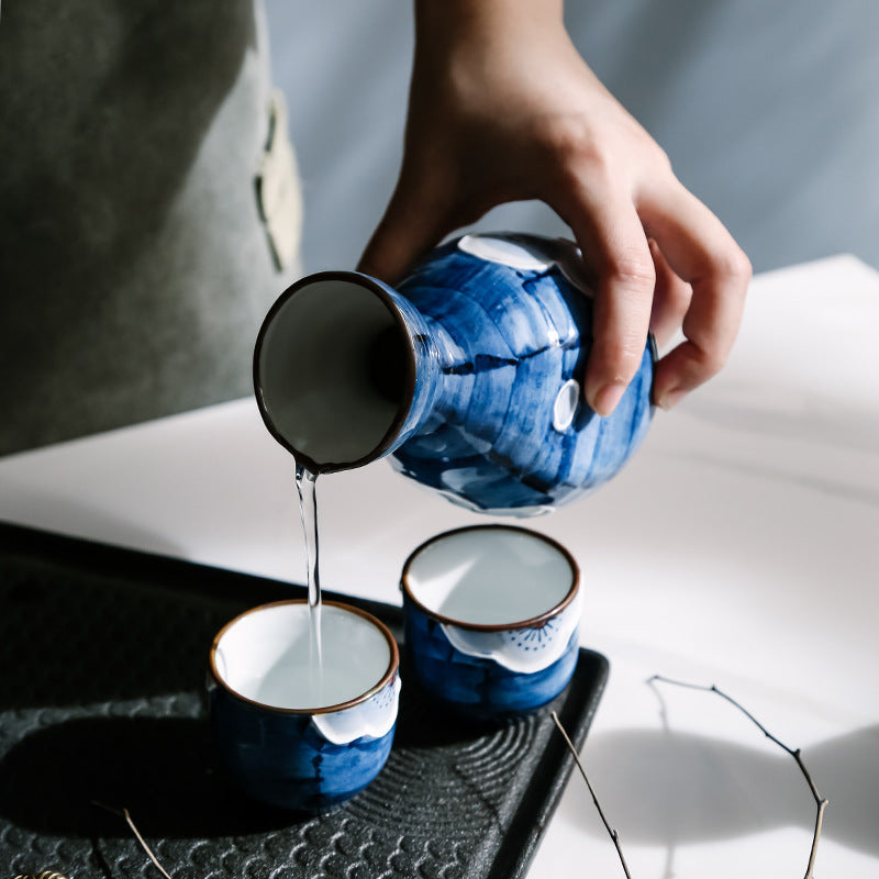 Japansk Sakura Håndlagde Keramiske Sake Sett | Luvikno