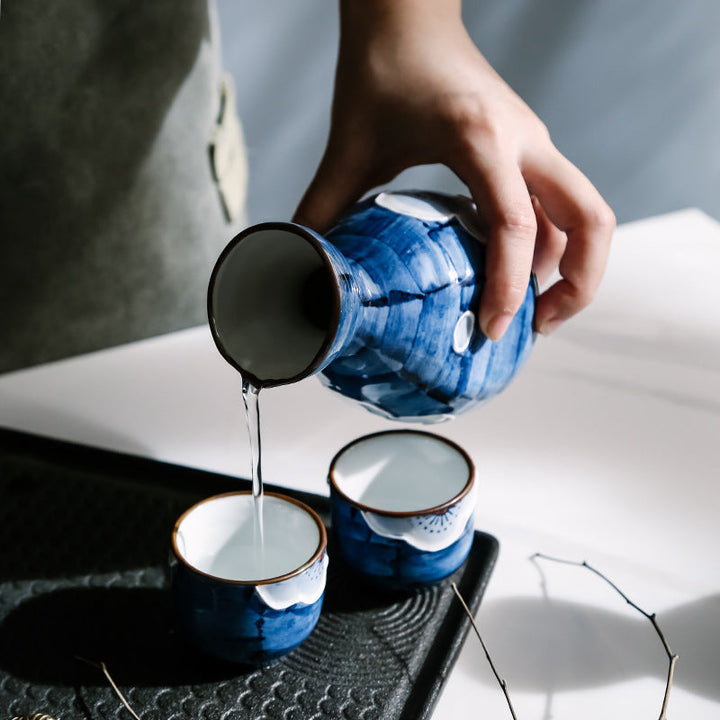 Japansk Sakura Håndlagde Keramiske Sake Sett | Luvikno