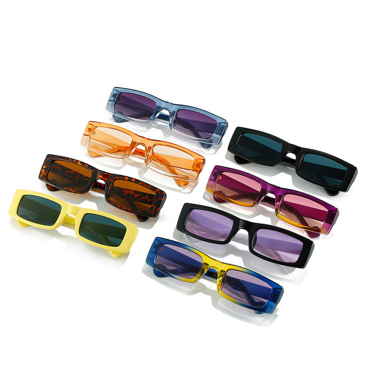 Dame trendy firkantet solbrille Luvikno