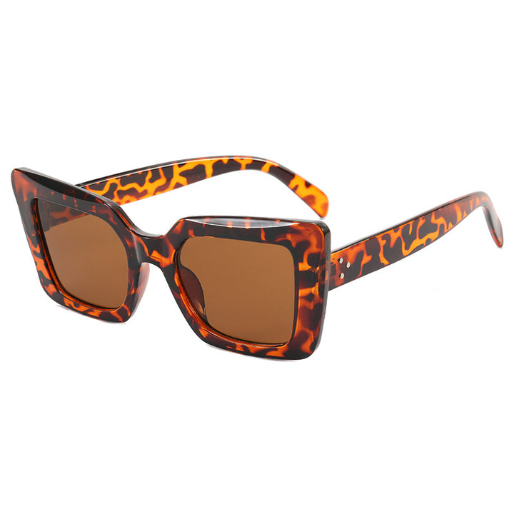 Dame firkantet solbrille med minimalistisk design Luvikno