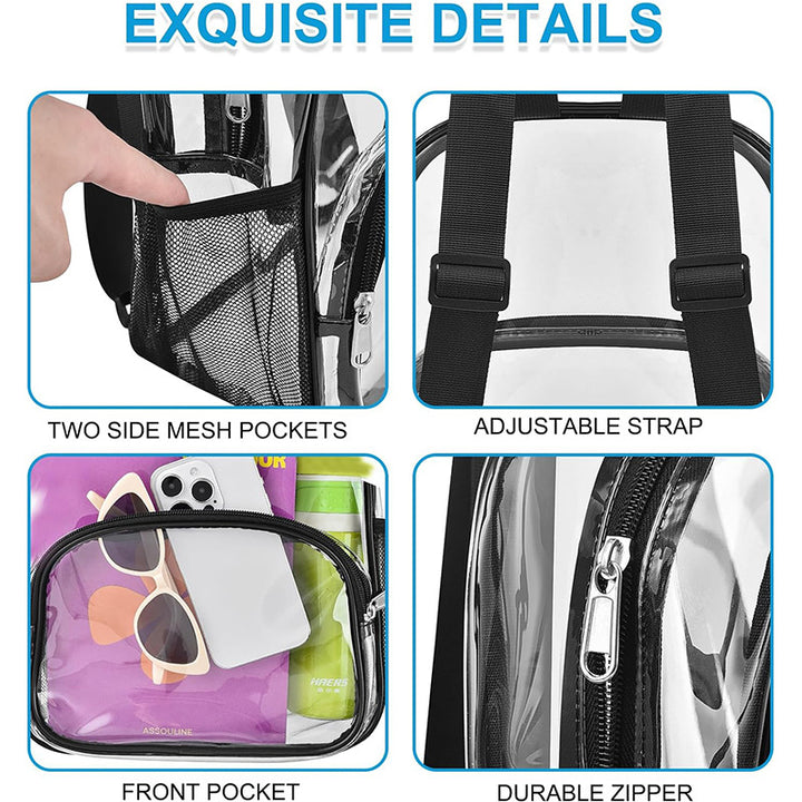 Unisex transparent komfort ryggsekk Luvikno
