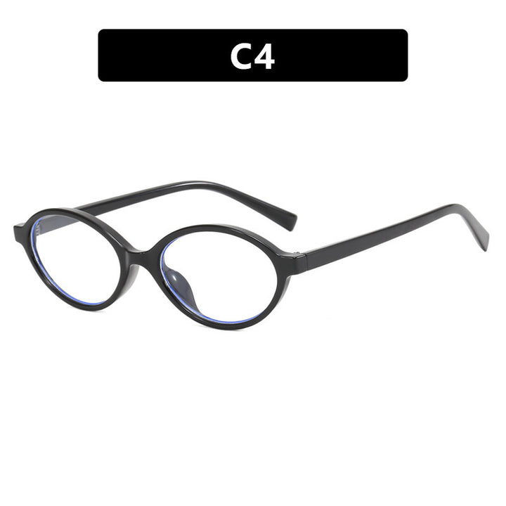Dame moteriktig solbrille med unikt ovalt design Luvikno