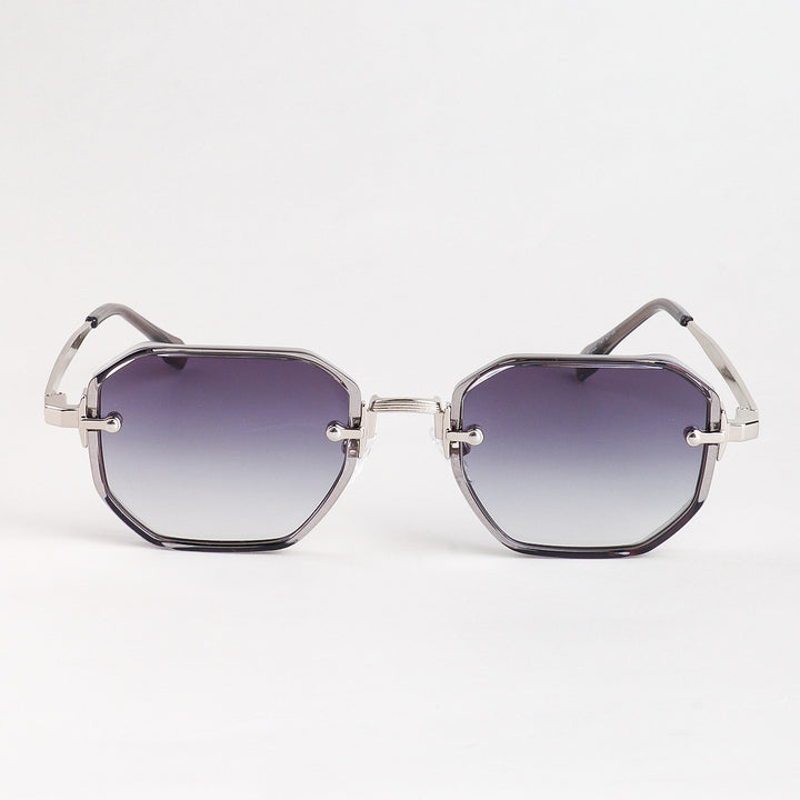 Dame moteriktig solbrille i elegant, åttkantet design Luvikno