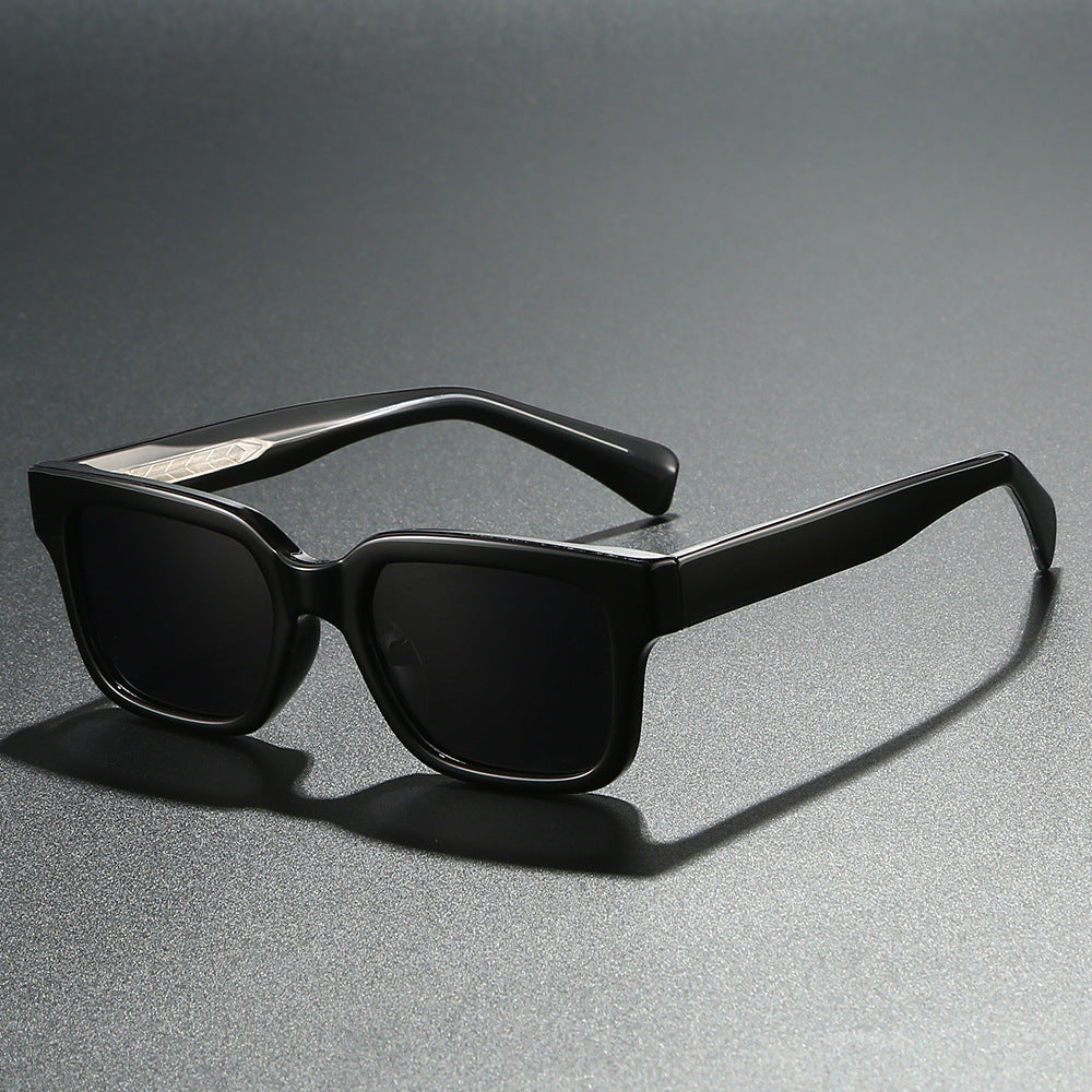 Damer trendy firkantet solbrille Luvikno