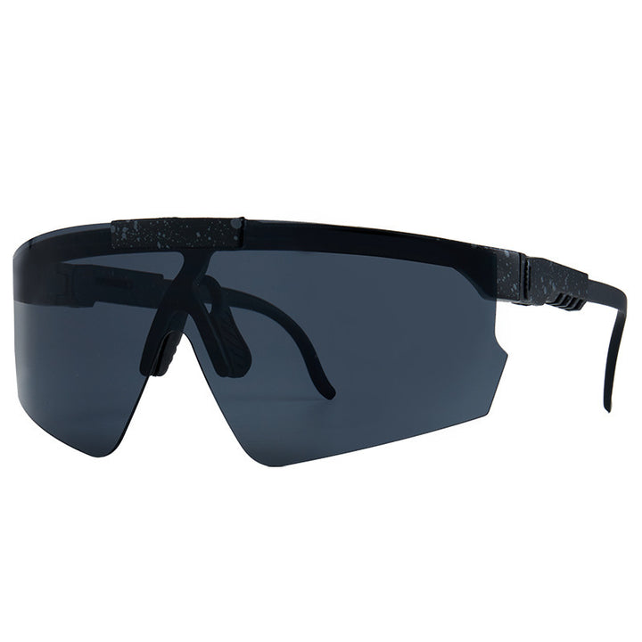 Dame Sport-solbrille i moderne design med store glass Luvikno