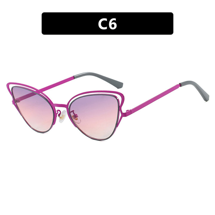 Dame Cat-Eye Briller med edelt metallramme og komfortabel passform Luvikno