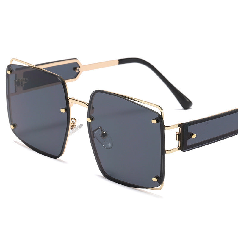 Damer elegante oversized solbriller med markant geometrisk design Luvikno