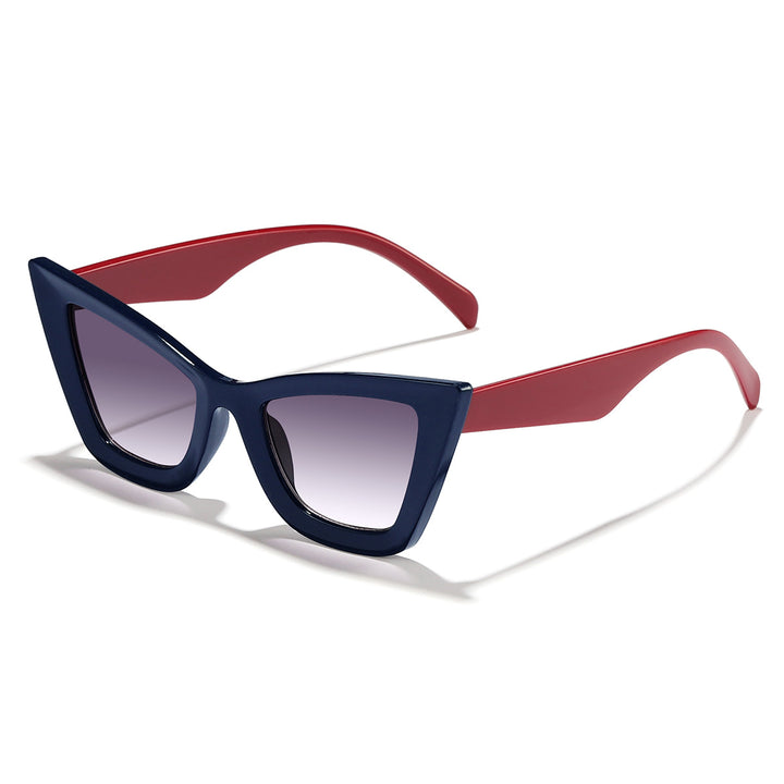 Dame Cat-Eye solbriller med moderne ramme og UV-beskyttelse Luvikno