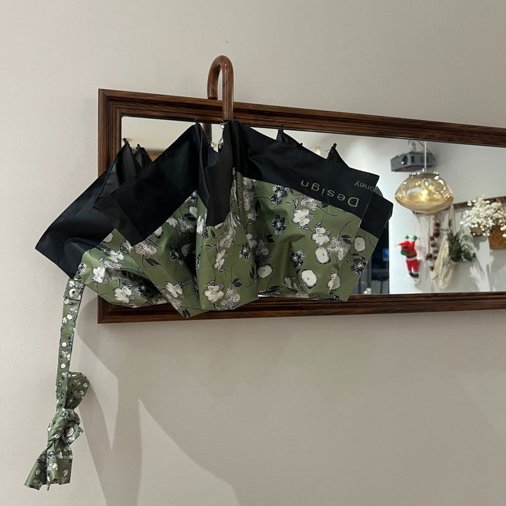 Dame Faltparaply med stilfullt blomsterdesign Luvikno