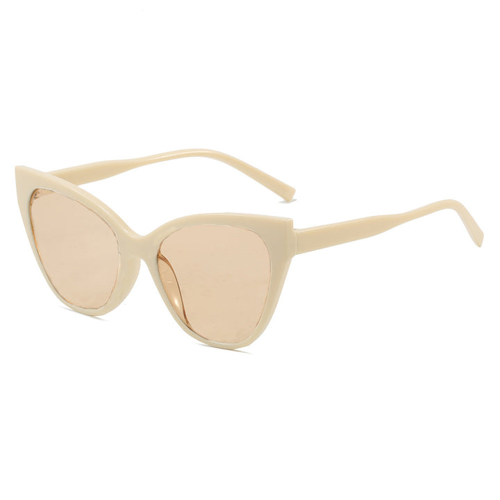 Dame Cat-Eye solbriller med UV-beskyttelse og moderne ramme Luvikno