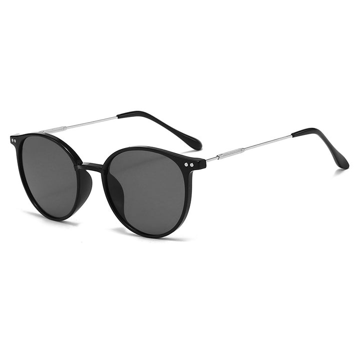 Dame fashionable solbriller med gyldne accenter Luvikno