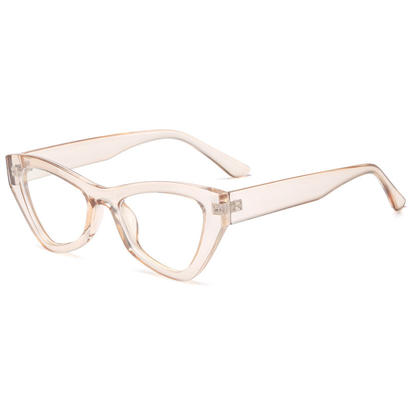 Dame Cat-Eye-briller med trendy gjennomsiktig ramme Luvikno