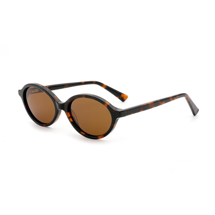 Dame solbrille i elegant, strukturert design med polarisert glass Luvikno
