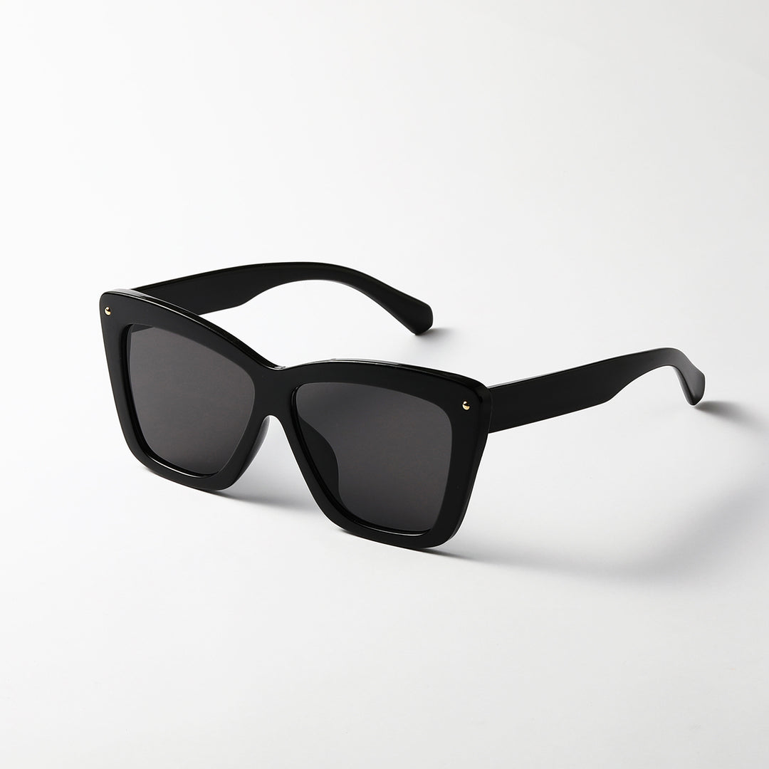 Dame geometrisk oversized solbrille Luvikno