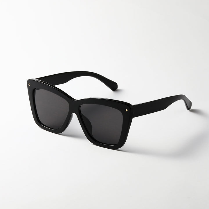 Dame geometrisk oversized solbrille Luvikno