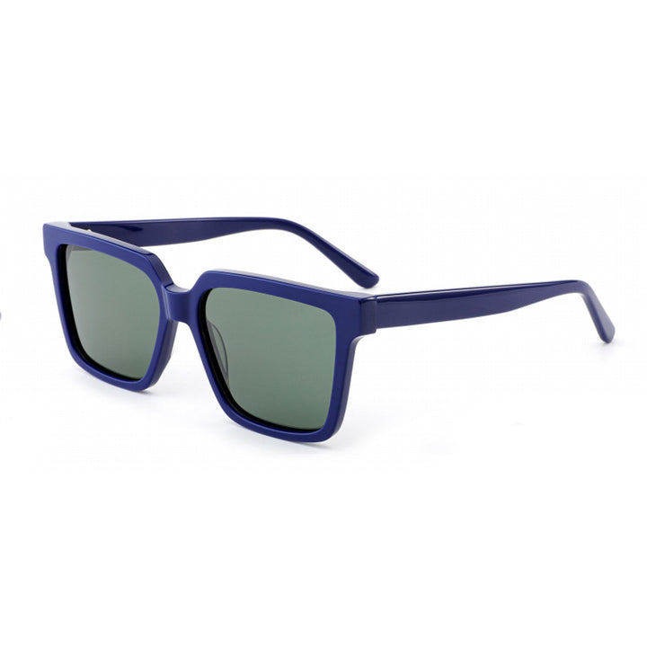 Dame kvadratisk solbrille med moderne plastikkramme og UV-beskyttelse Luvikno