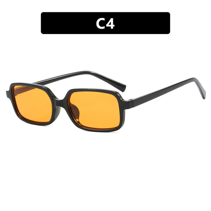 Dame kvadratisk solbrille med unikt, ekstravagant design og UV-beskyttelse Luvikno