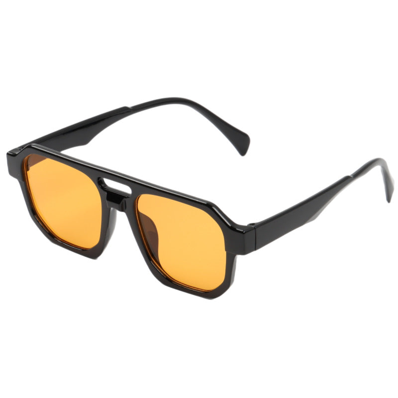 Dame moderne oversized solbriller med firkantet design Luvikno
