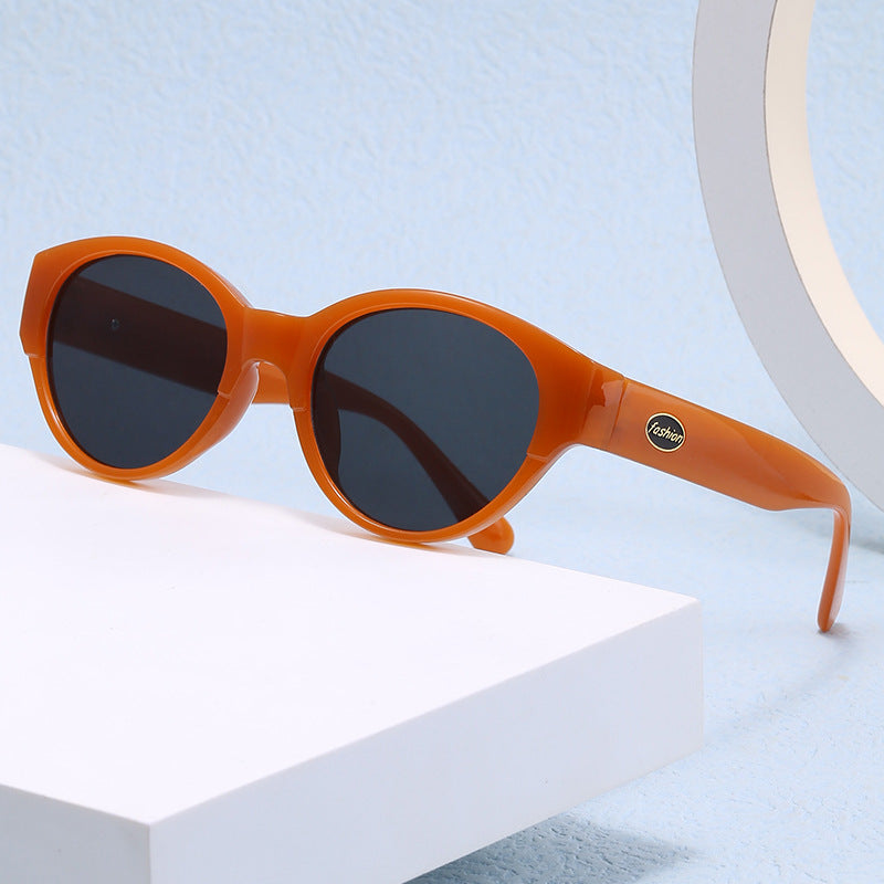 Dame Cat-Eye solbriller med eksotisk design og robust ramme Luvikno