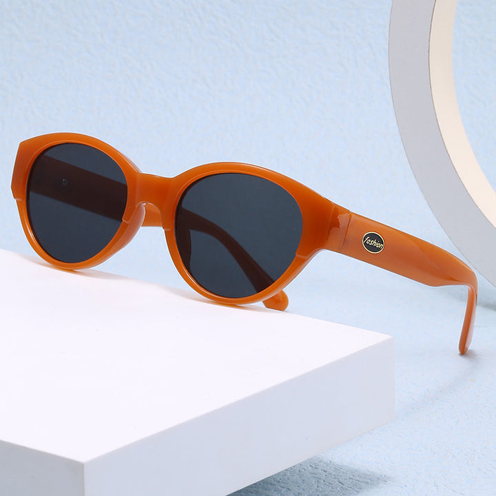 Dame Cat-Eye solbriller med eksotisk design og robust ramme Luvikno