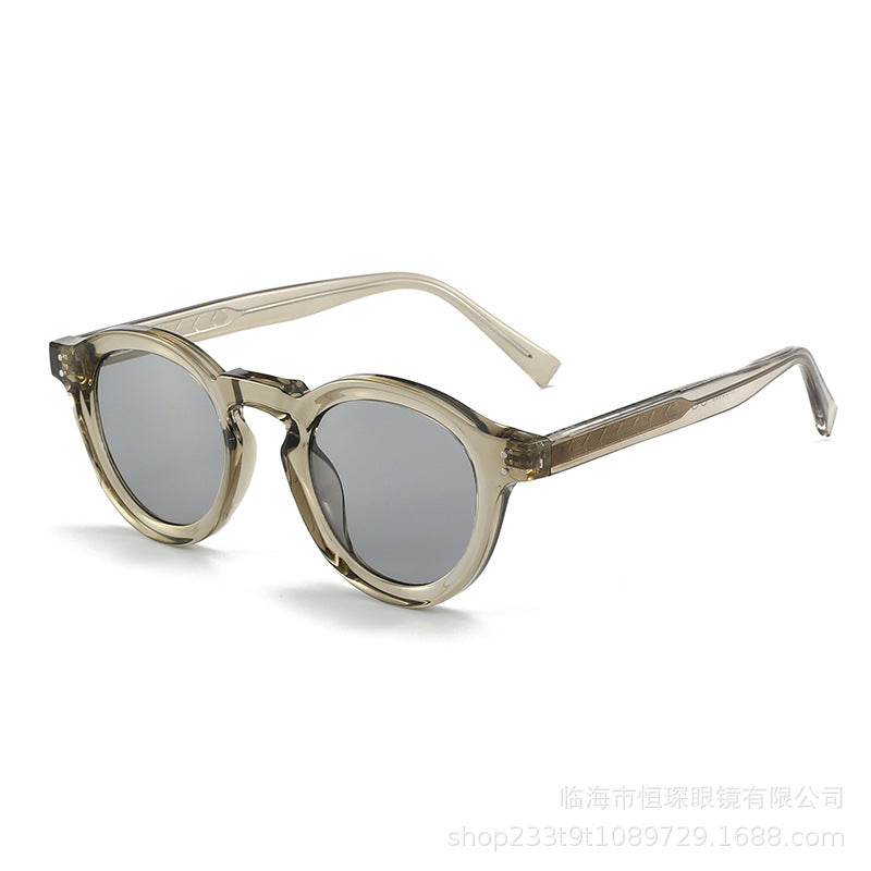Kvinnenes fashionable solbriller i moderne oval design Luvikno