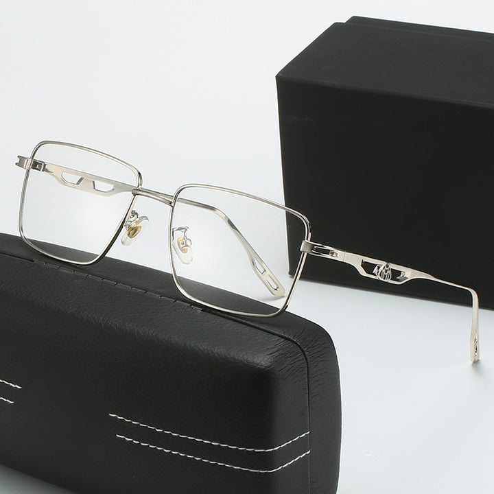Dame luksus solbrille med markant geometrisk ramme og polarisert glass Luvikno