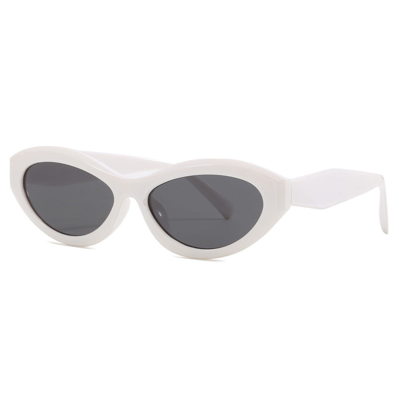 Dame cat-eye solbriller med bred ramme og UV-beskyttelse Luvikno