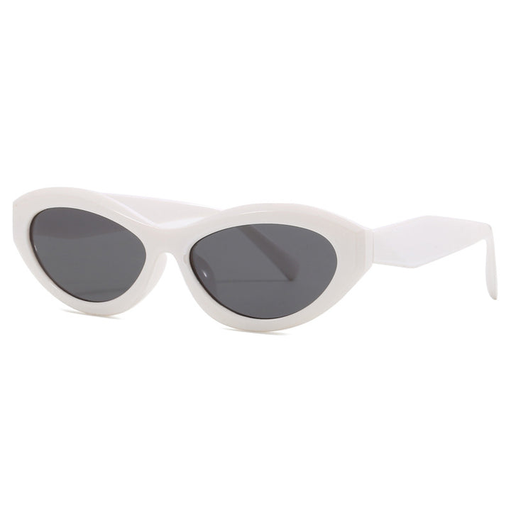 Dame cat-eye solbriller med bred ramme og UV-beskyttelse Luvikno
