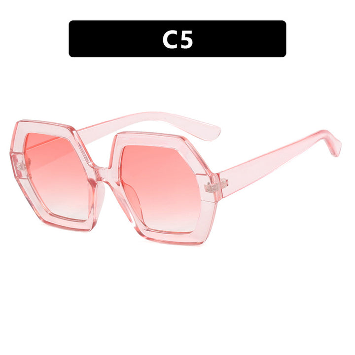 Damer innovativ hexagonal solbrille Luvikno