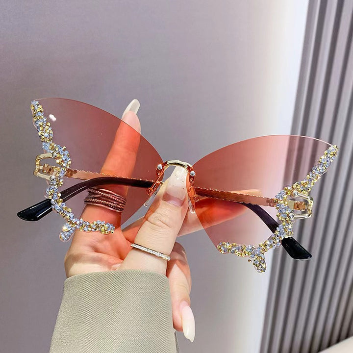 Dame ekstravagant Flügel-solbrille Luvikno