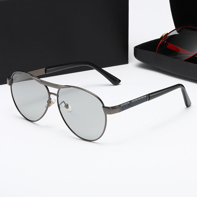 Damed elegante metall solbriller Luvikno