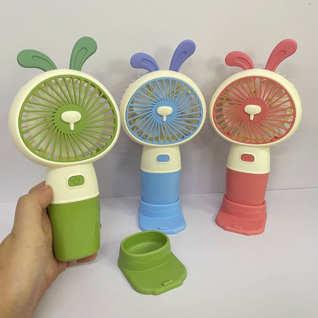 Unisex Bærbar Håndvifte i kreativ Kanin-design Luvikno