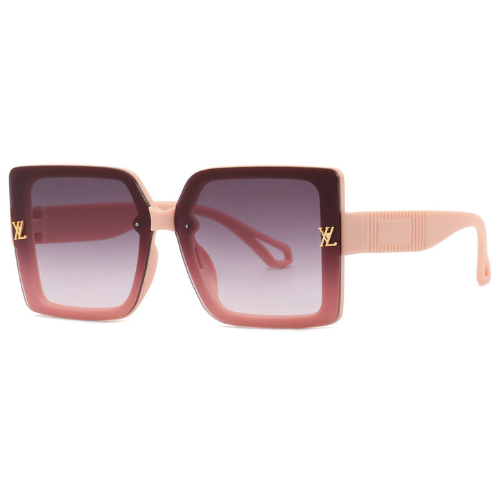 Damen moteriktig firkantet solbrille med elegant design Luvikno