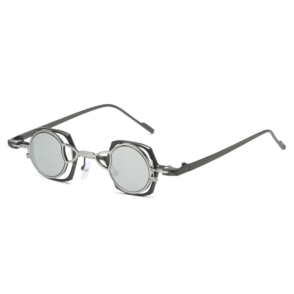 Dame moteriktig solbrille med unikt rammedesign Luvikno