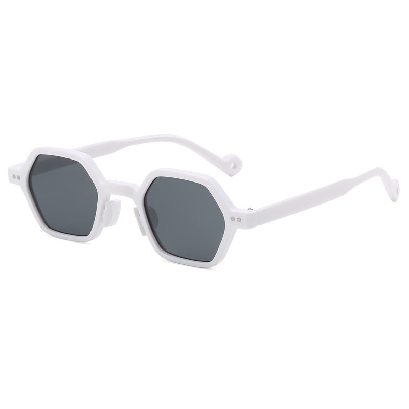Damer Geometrisk Solbrille i moderne Hexagon-design Luvikno