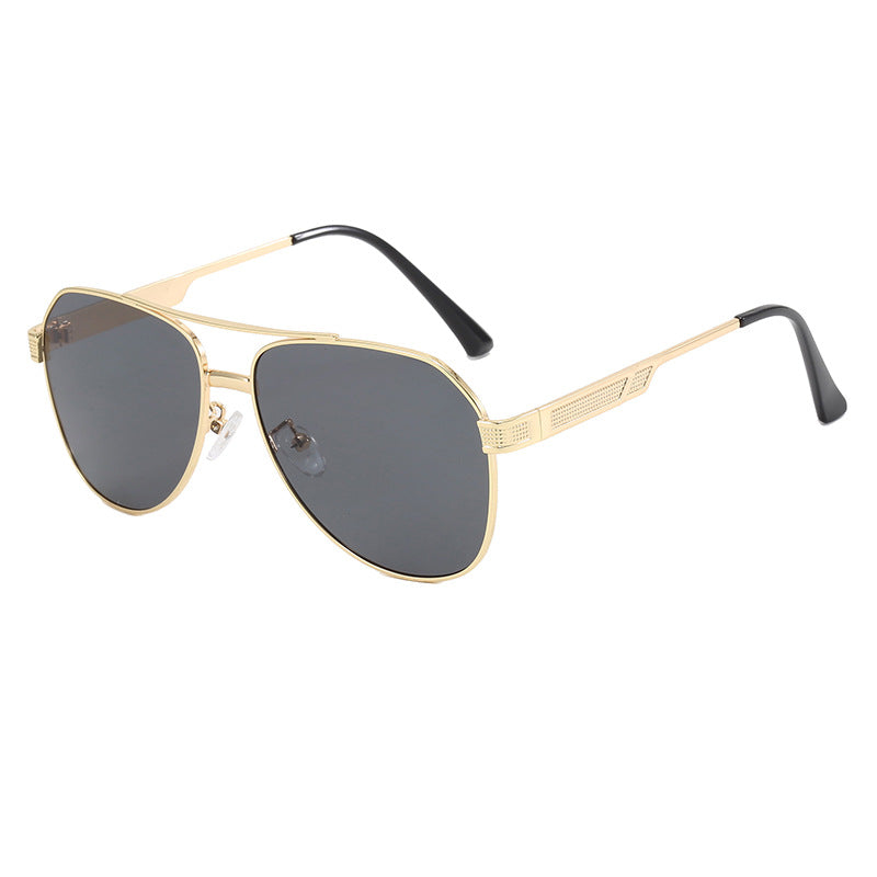 Dame elegant aviator-solbriller med robust metallramme og UV-beskyttelse Luvikno