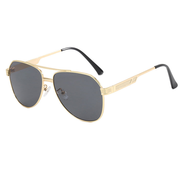 Dame elegant aviator-solbriller med robust metallramme og UV-beskyttelse Luvikno