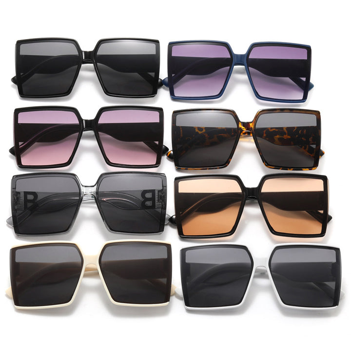 Dame Overdimensjonert Solbrille med luksuriøs Detalj Luvikno