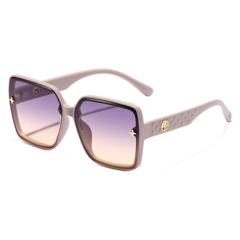 Dame oversized kvadratisk solbrille med elegant design Luvikno