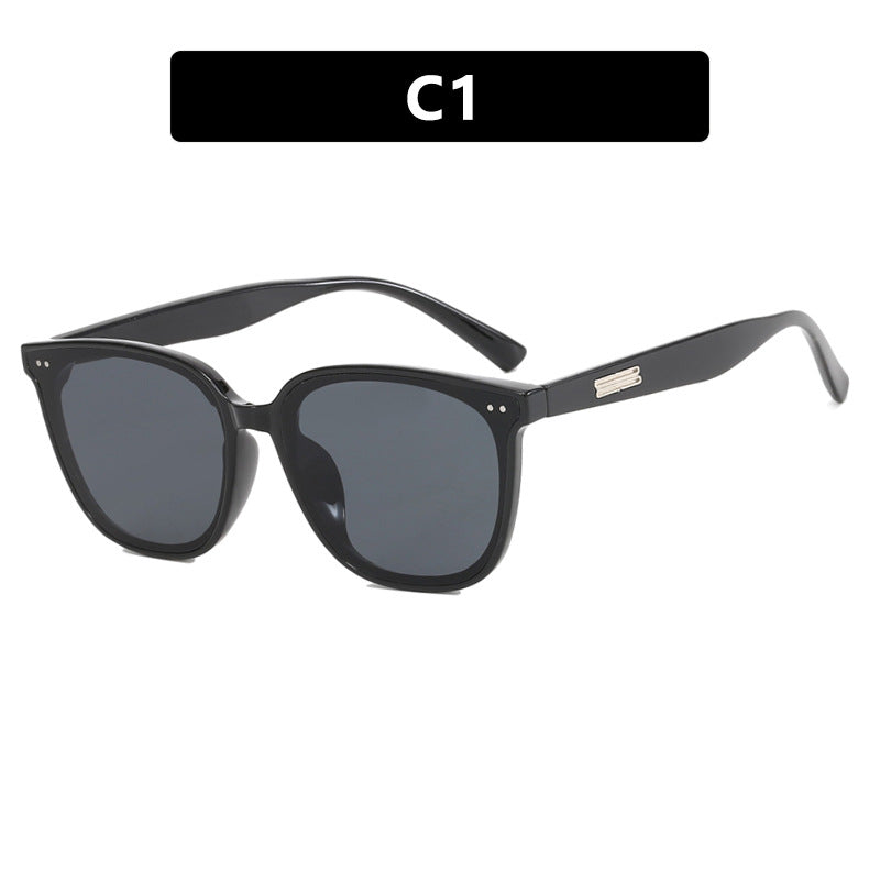 Dame oversized solbrille i elegant skilpaddemønster Luvikno