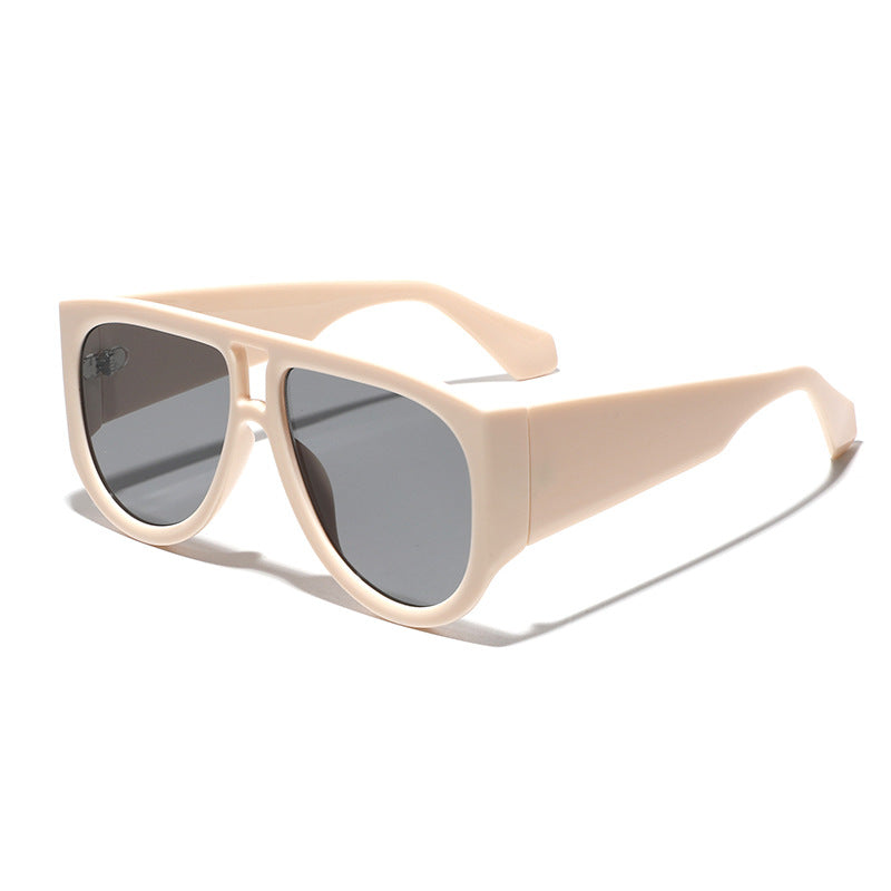 Damer fashionable oversized solbriller med ergonomisk ramme Luvikno