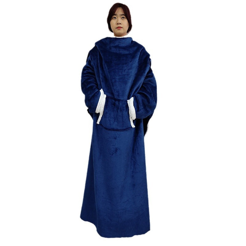 Dame Koseslørd Oversized Poncho Teppet Luvikno