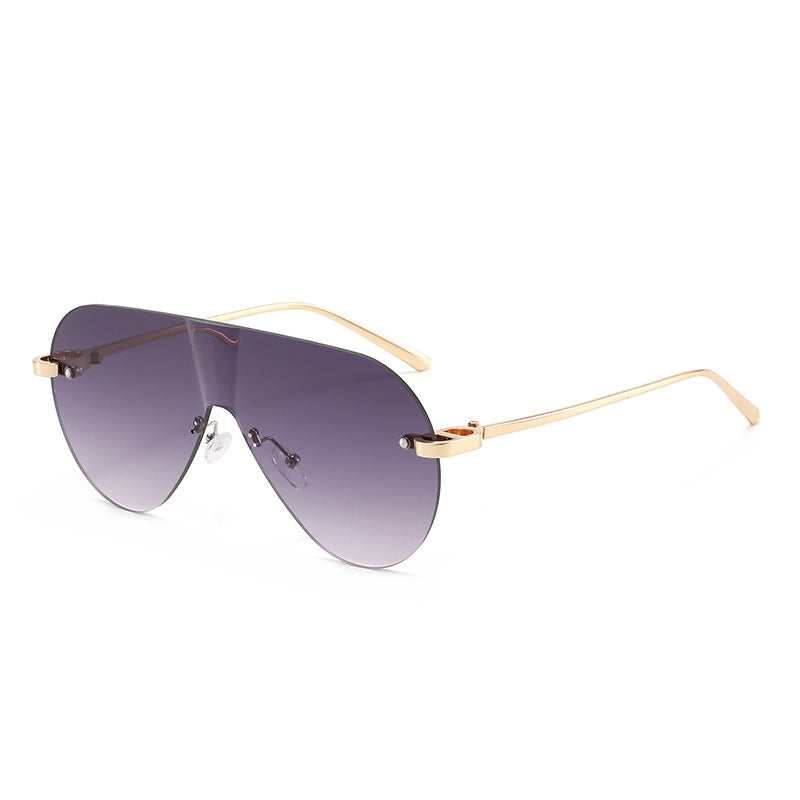 Dame Oversized solbriller i moderne aviator-stil Luvikno