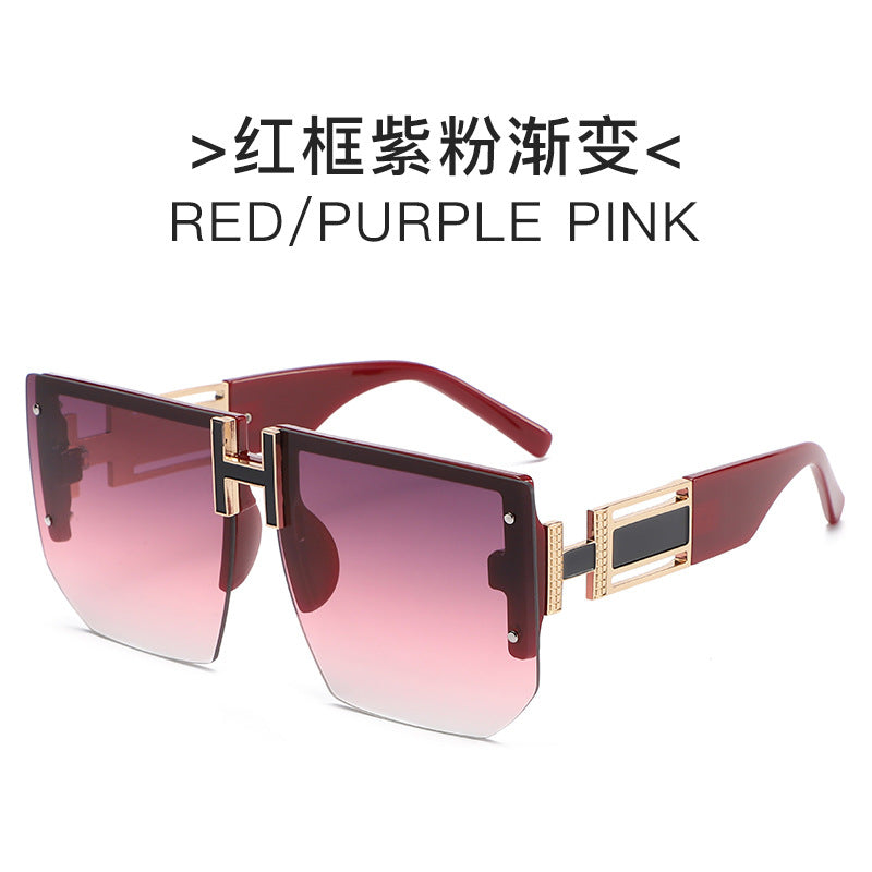 Dame futuristisk kvadrat solbrille Luvikno