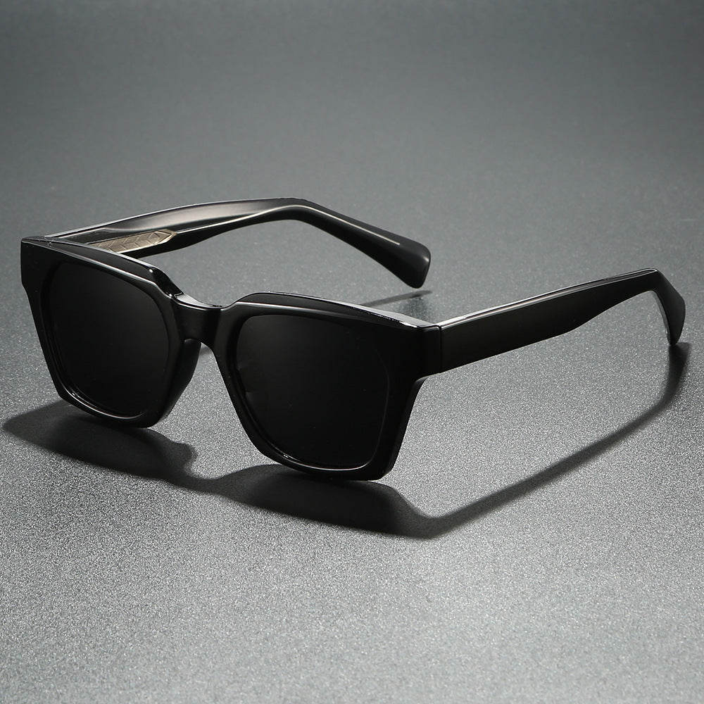 Damer trendy firkantet solbrille Luvikno