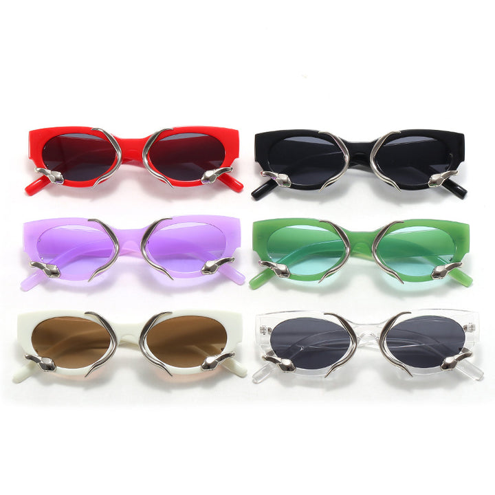 Dame designer solbrille med ekstraordinær detalj Luvikno